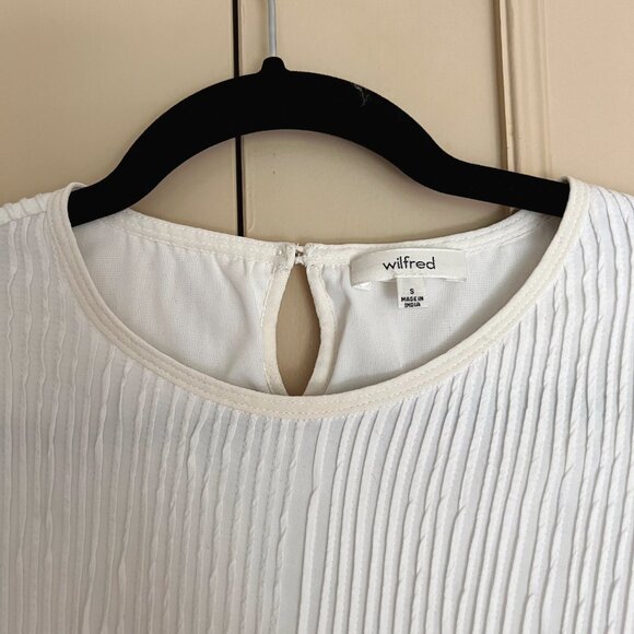 Wilfred White Pleated Dress - Picture 3 of 9